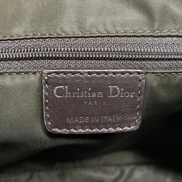 Auth DIOR/ChristianDior Trotter,Romantic - Dark Brown Brown PVC Leather Handbag - Picture 7 of 16